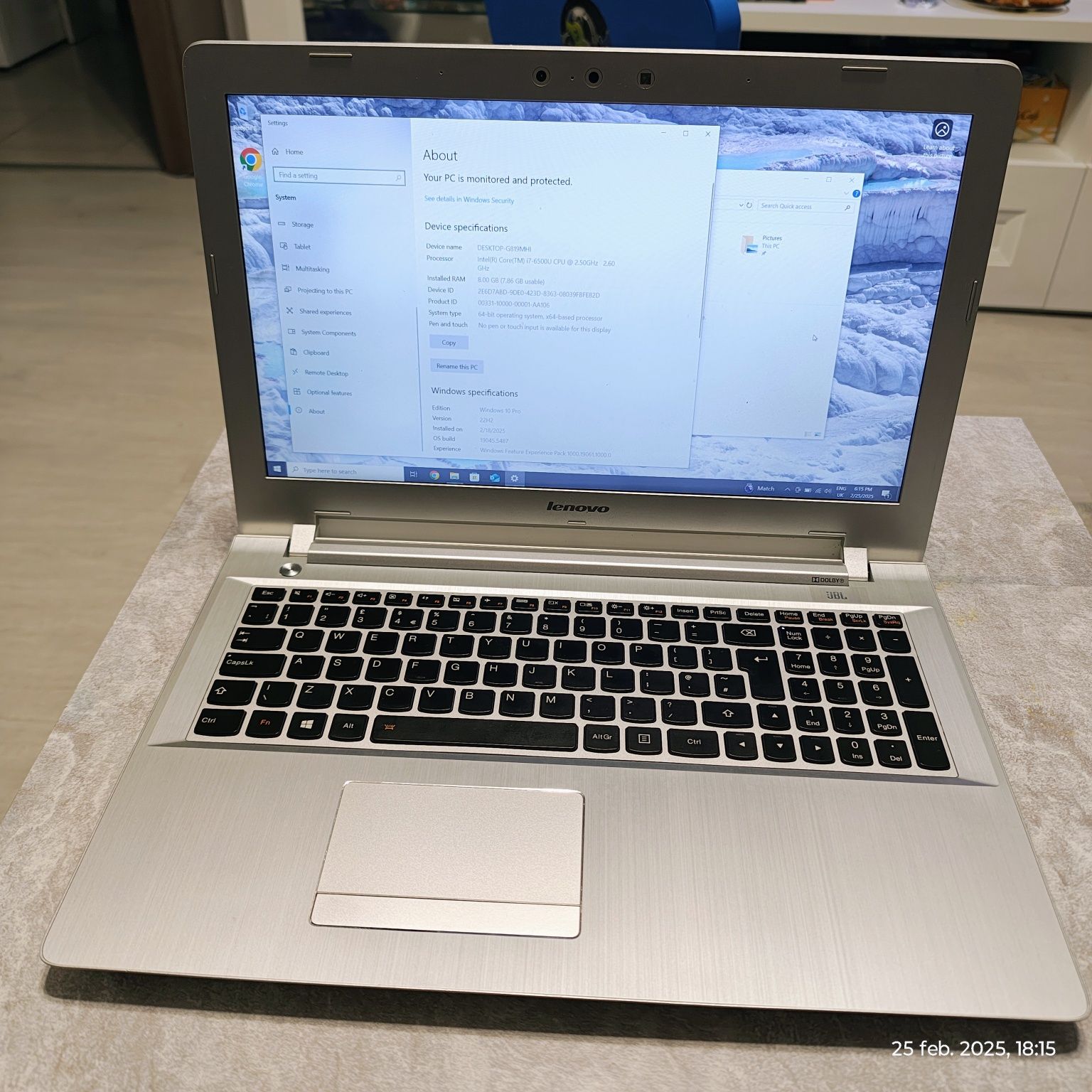 Notebook Lenovo IdeaPad 500-15ISK - 15.6"  Intel Core i7  6500U - 8Gb