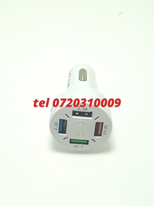Superfastcharge Incarcator Auto Cu Patru Porturi Usb Partycharge