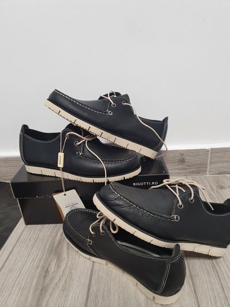 Mocasini Bigotti piele naturală espadrile