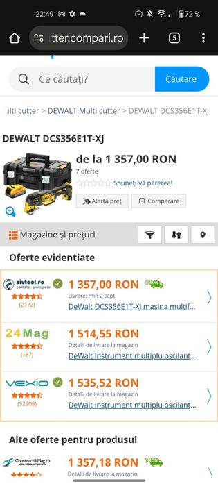 Dewalt DCS356 XR Brushless ca nou