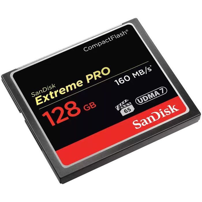 Карта памет SanDisk CompactFlash Extreme Pro, 128 GB, UDMA 7, 160 MB/s