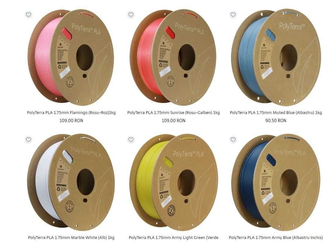 Filament imprimanta 3D PLA,PETG, TPU ,ABS   role 1 kg