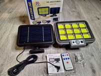 Lampa solara 288 LED-uri COB senzor de miscare si telecomanda, Camping