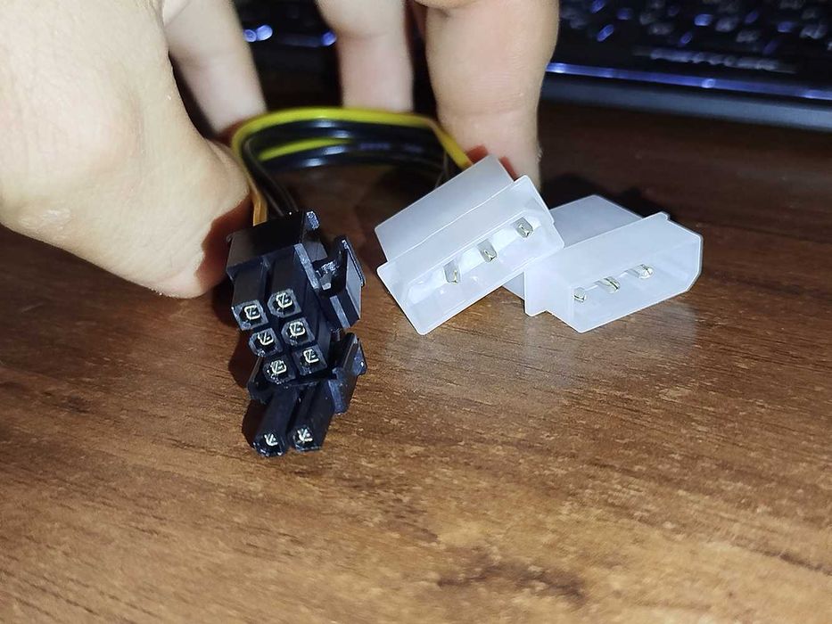 Блок питания 6 pin 8 pin переходник на molex для видеокарты