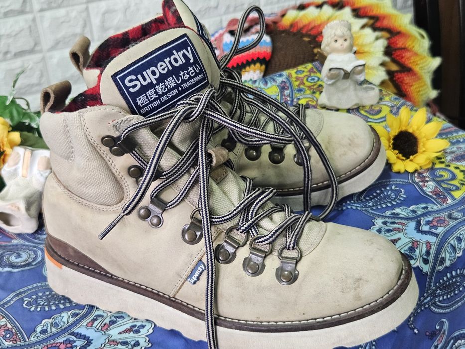 Superdry боти естествена кожа N38