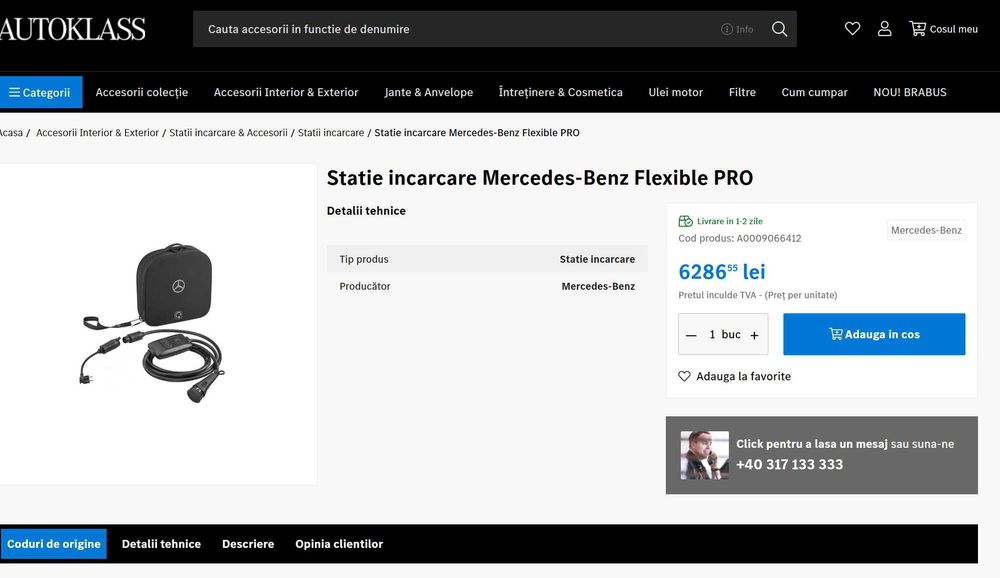 Statie incarcare Mercedes-Benz Flexible PRO