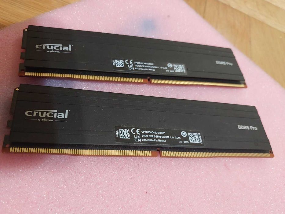 48GB Crucial DDR5 Pro, 5600MT/s, CL46 (EXPO, XMP)