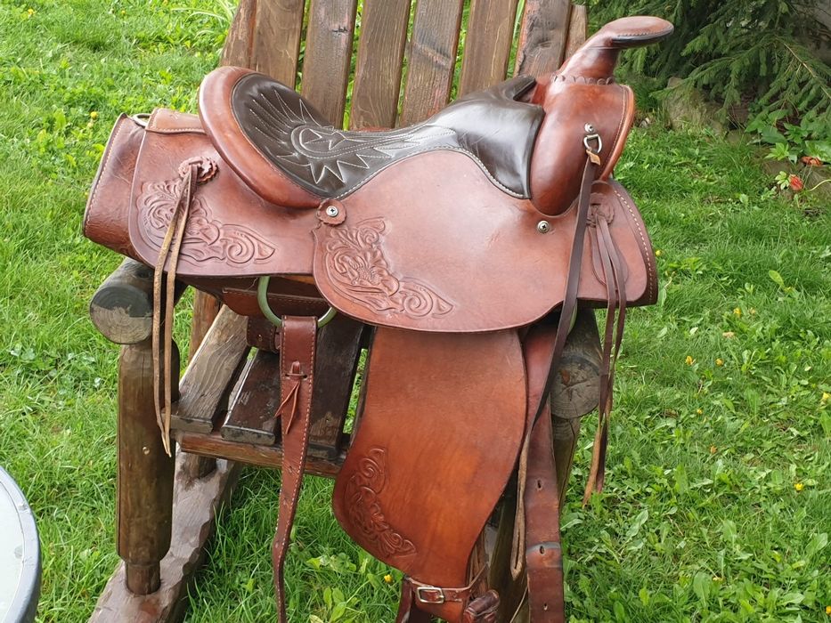 Șa călărie-Wester -Texas sau schimb cu vitel