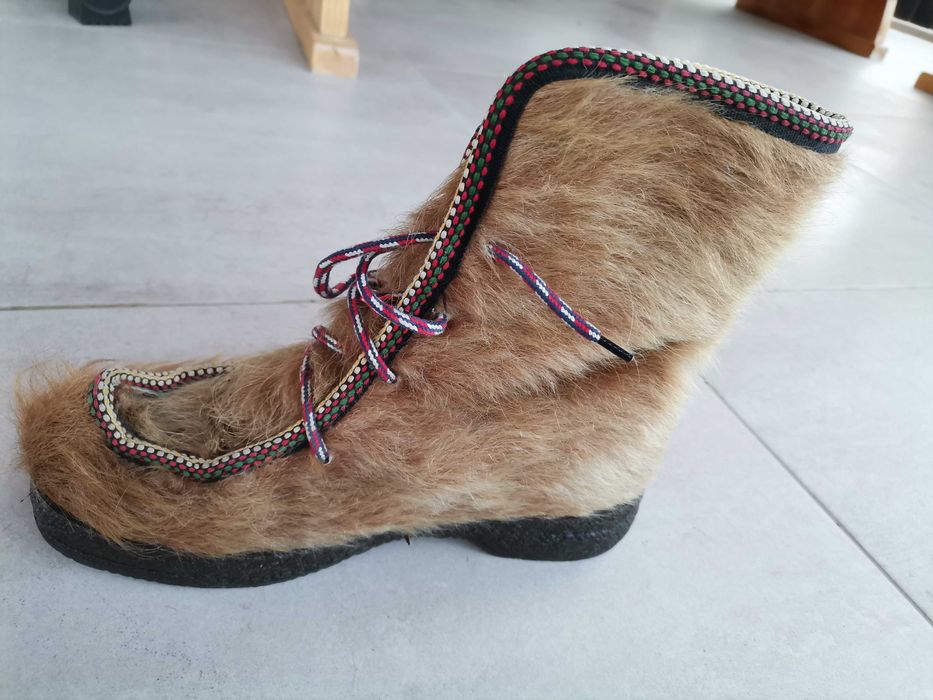 Ghete Eschimos/Inuit Damă Piele și Blană naturală de cerb/ren
