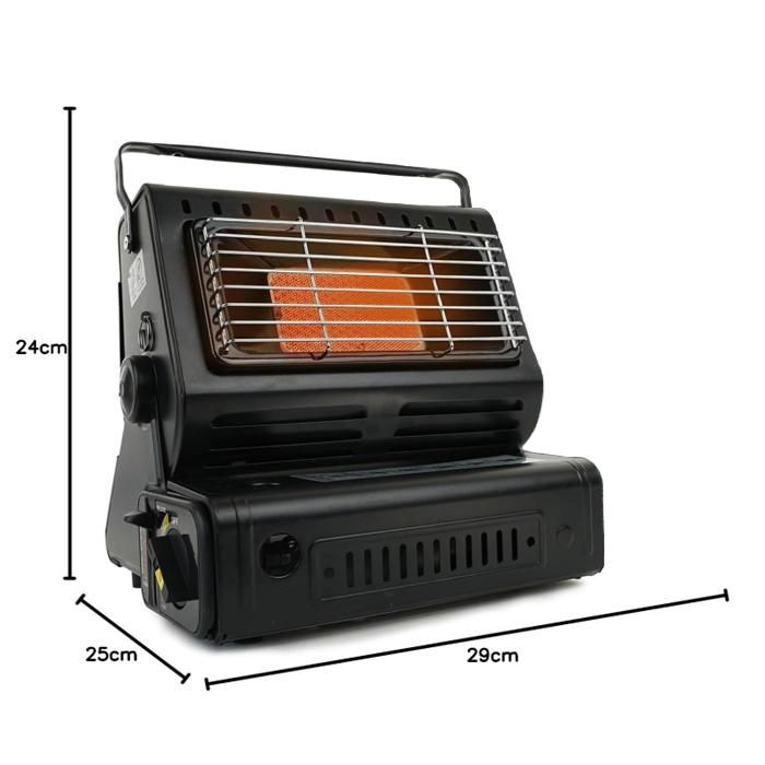 преносим газов отоплител печка за къмпинг - 1.3kw automax 18237