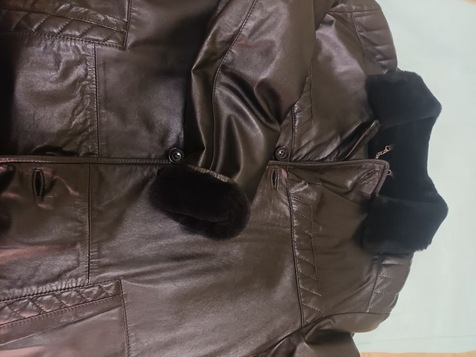 Мъжки кожух Нов Агнешка кожа