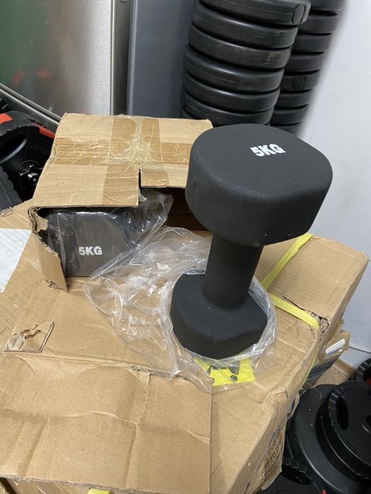 Gantere fixe 5 kg profesionale 5+5=10 kg noi made in germany pret 100