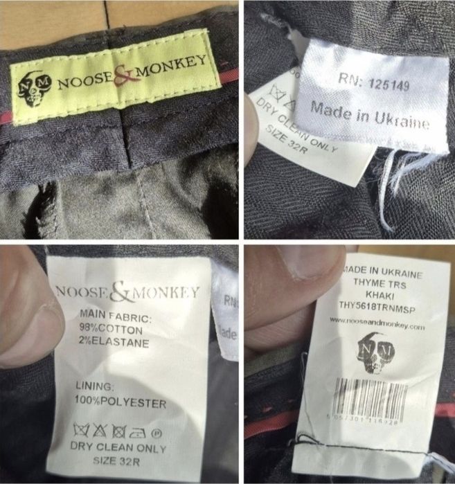 Pantaloni bărbați Noose & Monkey - Model Thyme TRS - 32R - Noi