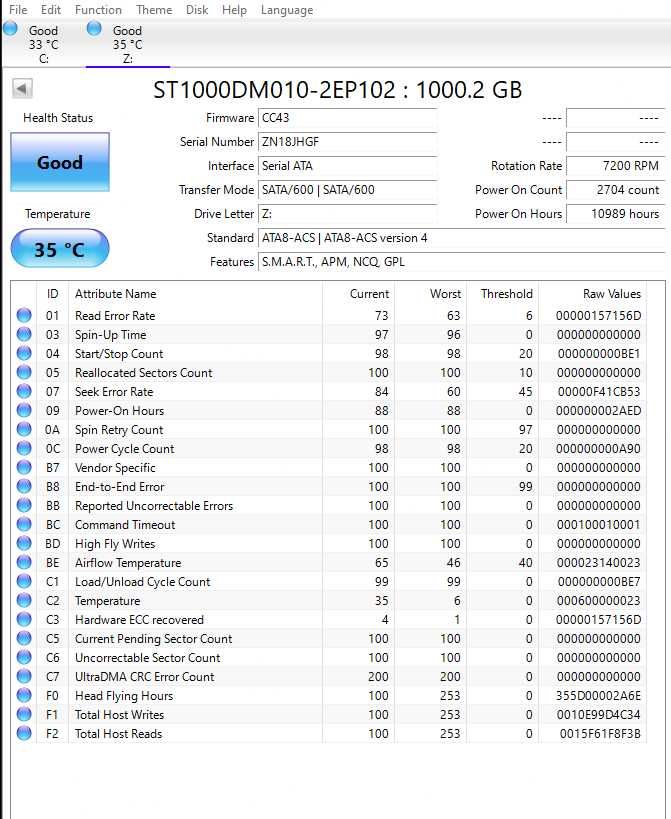 HDD Seagate BarraCuda 1TB, 7200rpm, 64MB cache, SATA-III