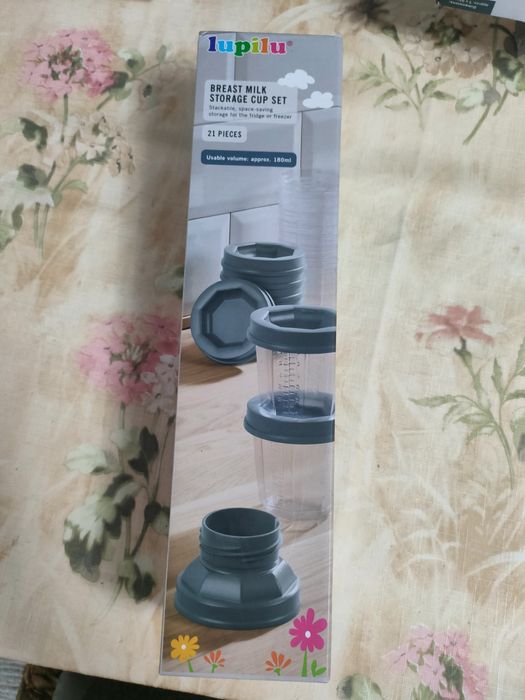 Set pahare stocare lapte matern 180 ml buc,21 piese