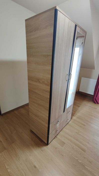 Dulap cu suport haine si doua sertare