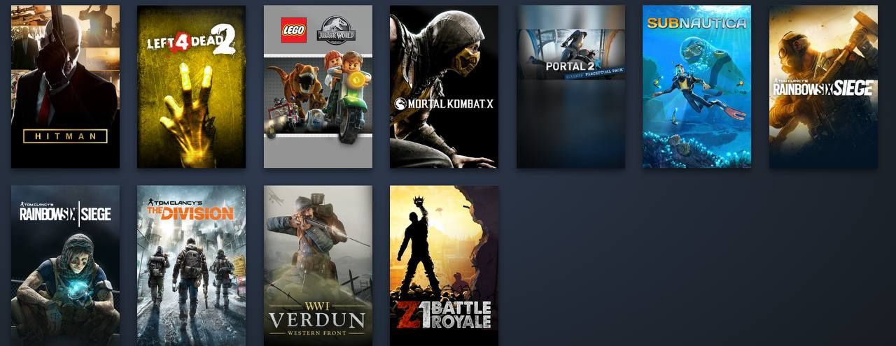 Steam аккаунт с играми