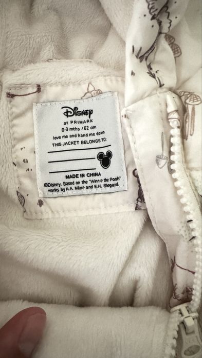 Зимен  Космонафт грейка Primark Disney 0-3 месеца 62 см момче момиче