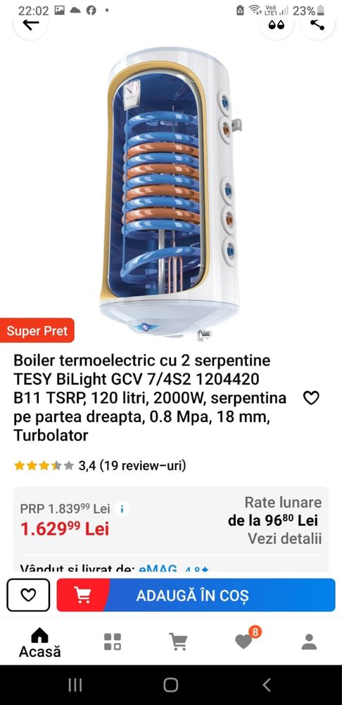 SUPER OFERTA!Vand centrala termica otel pe lemne cu gaezificare ATTACK