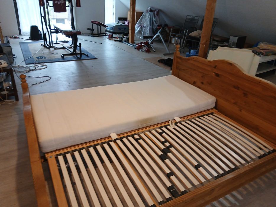 Pat lemn masiv, complet, 180 cm x 200 cm