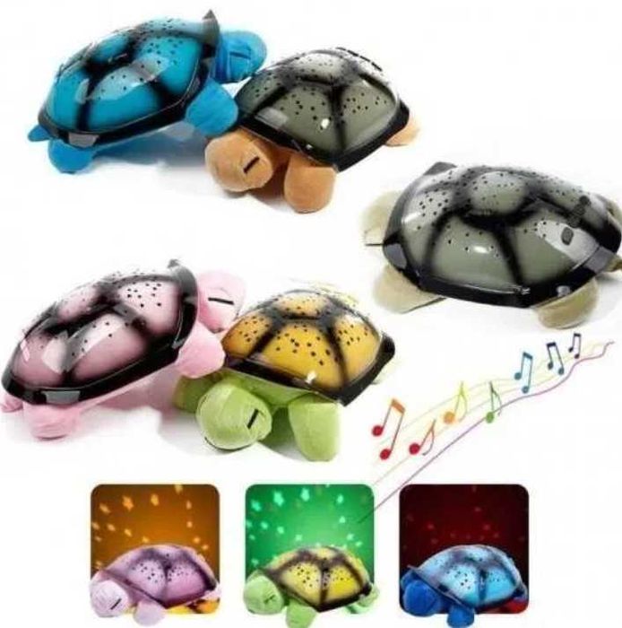 Lampa de veghe muzicala si proiector broasca testoasa