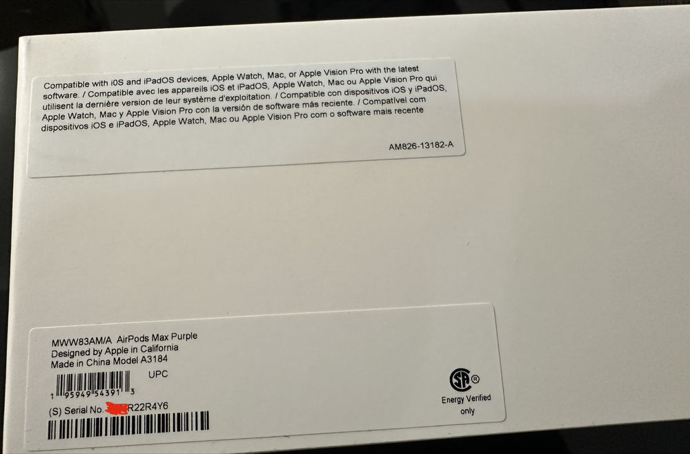 Apple Airpods Max Purple USB-C sigilat.