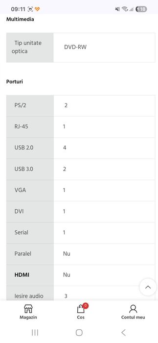 PC Acer I5 stare foarte bună.