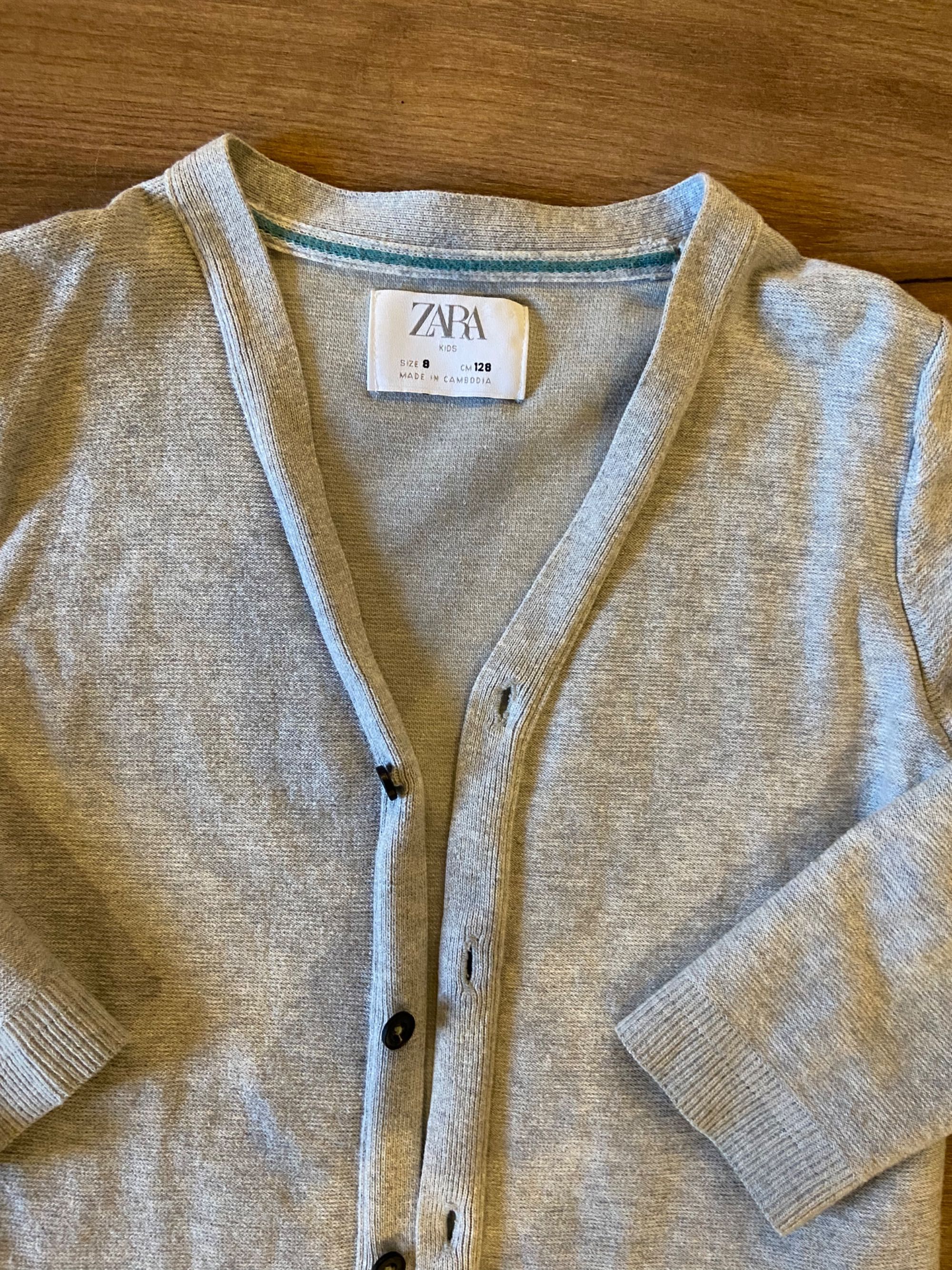 Cardigan sfeter jerseu sacou baieti 7-8 ani Zara 128