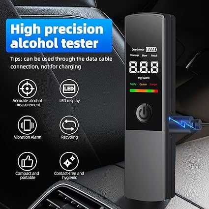 НОВ Алкохолен тестер - Dittybuy Alcohol Breathalyzer Tester