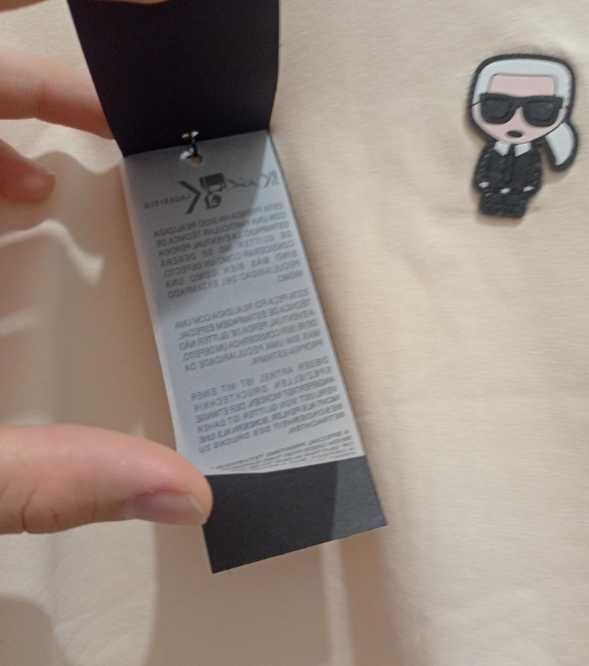 Оригинална чистно нова дамска тениска Karl Lagerfeld - размер С
