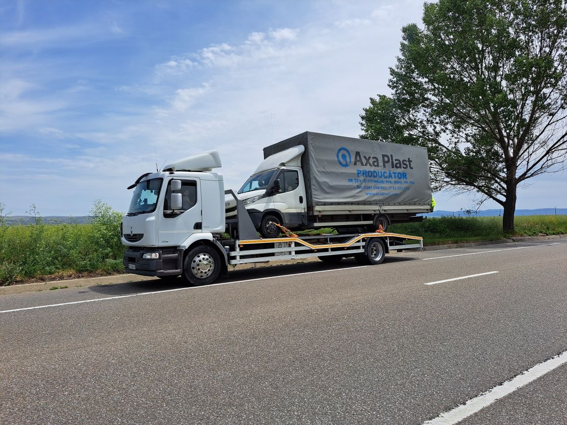 Camion / Platforma transport utilaje / Renault Midlum