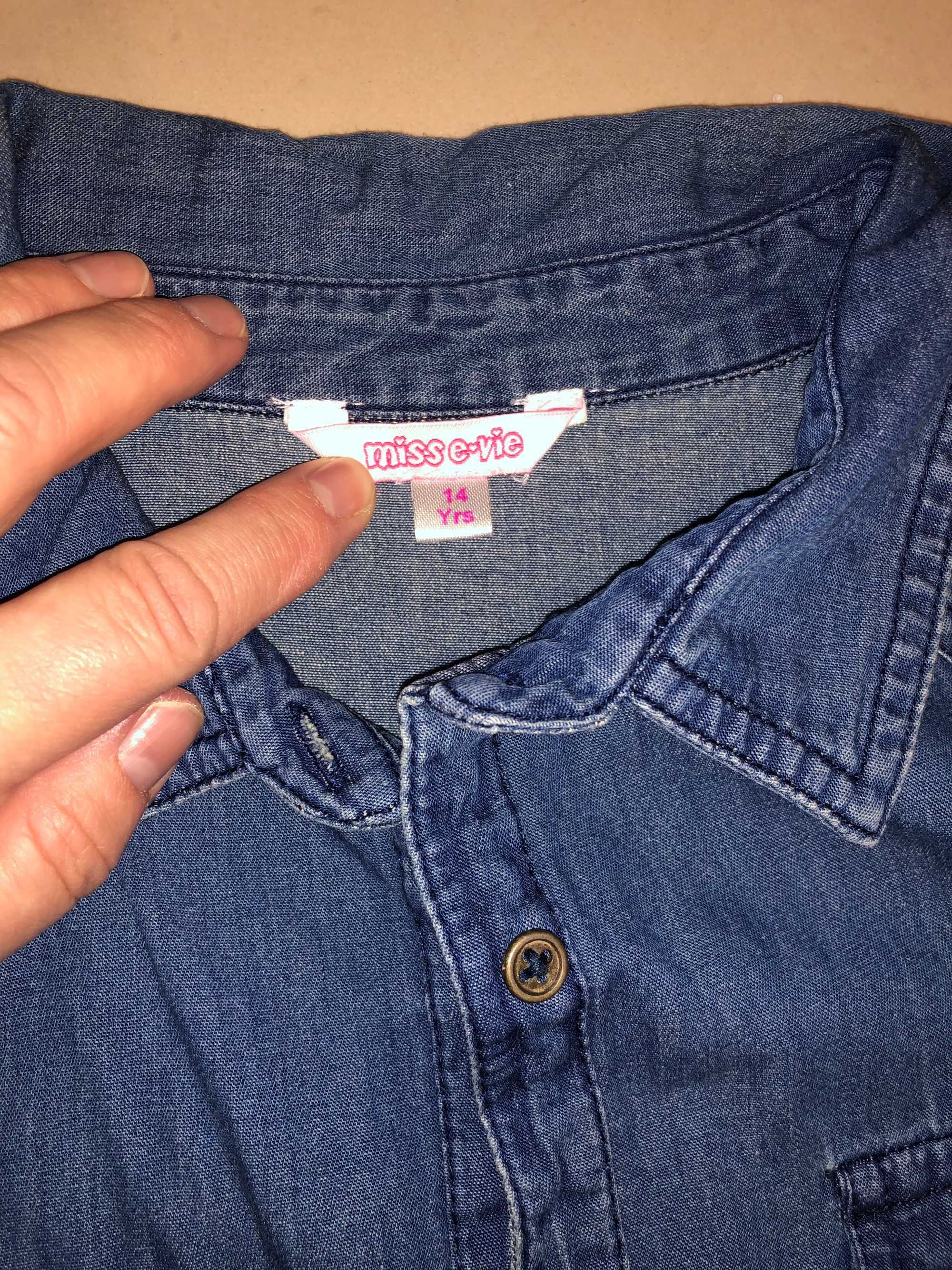 Camasa jeans Miss E-vie, noua fara eticheta, pt. 14-15 ani