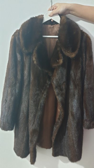 Haina de blana naturala - nurca americana (vizon)