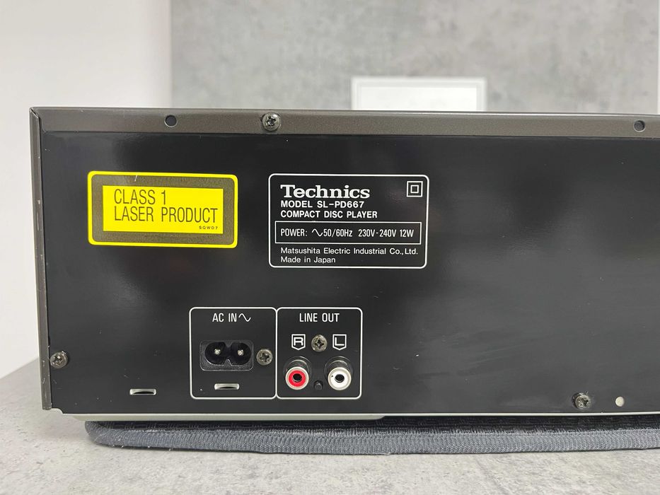 Technics SL-PD667, 5 cd changer, cd player, Made in Japan