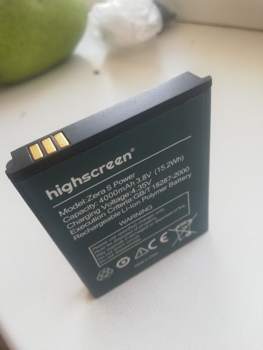 Новая батарея для Highscreen Zera S
