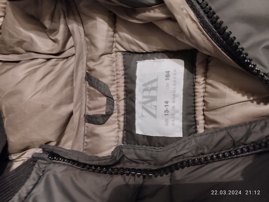 Куртка Zara на подростка. Демисезон. Размер 158-162