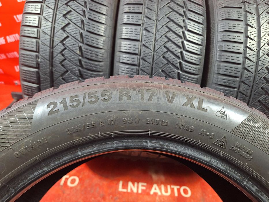 Anvelope de IARNA - 215/55/17 - Continental - 7.47 MM - DOT 2015 !