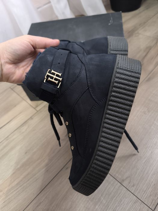 Ghete cizme imblanit Tommy Hilfiger 37 piele