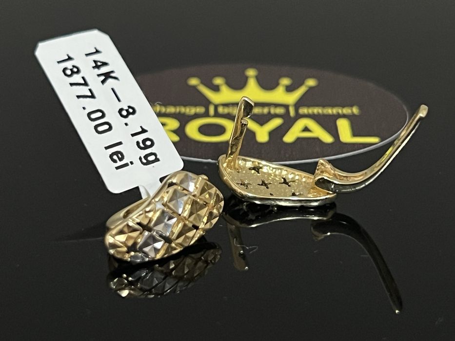 Bijuteria Royal CB : Cercei dama aur 14k 3,19 grame
