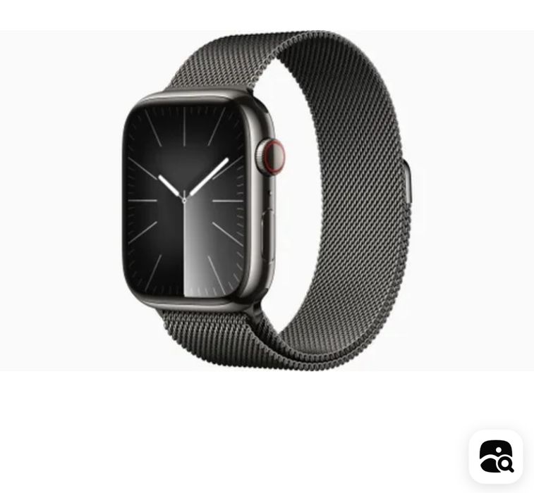 Apple watch series 9 45mm, корпус из нержавеющей стали