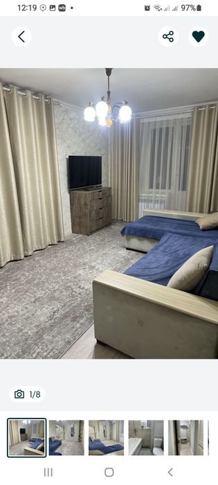 Аренда квартиры 1/1/5 Чиланзар26 кв кафе Москва