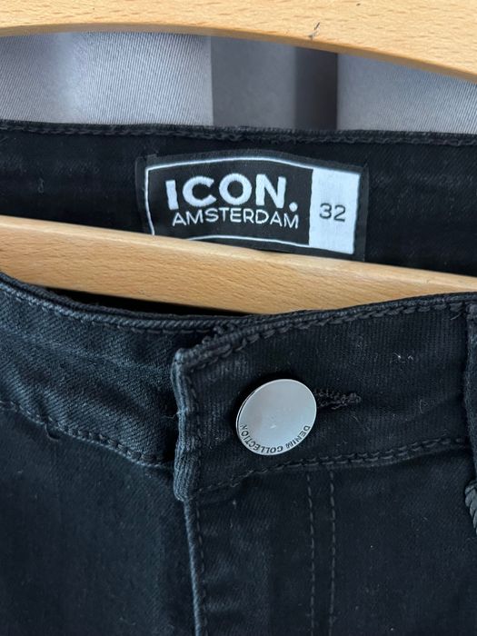 Мъжки черни дънки Icon