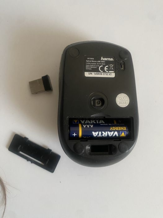 Mouse Wireless HAMA AM 7800+ ergonomic, USB inclus