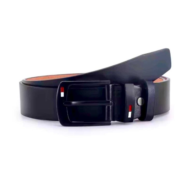 Curea Bărbați Tommy , Piele Ecologica -120cm ,neagra