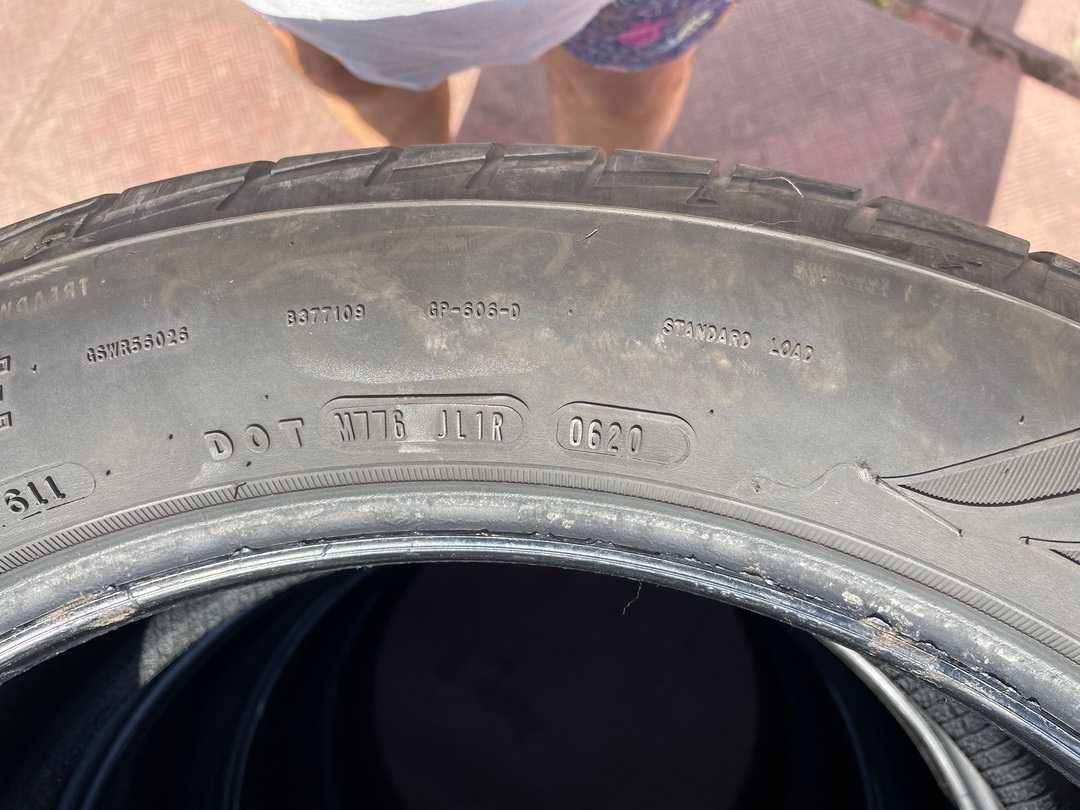Продавам 4бр. всесезонни използвани гуми 245/50 R20 Goodyear