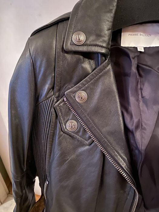 Оригинално кожено яке на Balmain