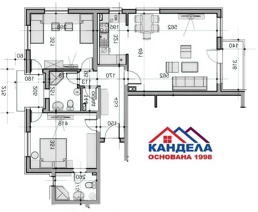 Продава се Тристаен апартамент в Пловдив, Остромила - 115 кв.м за 983 €/кв.м - Снимка #5