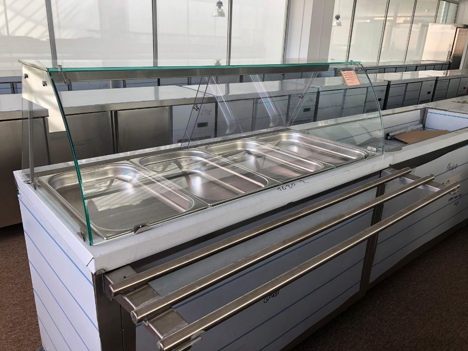 Linii de autoservire Vitrine calde reci