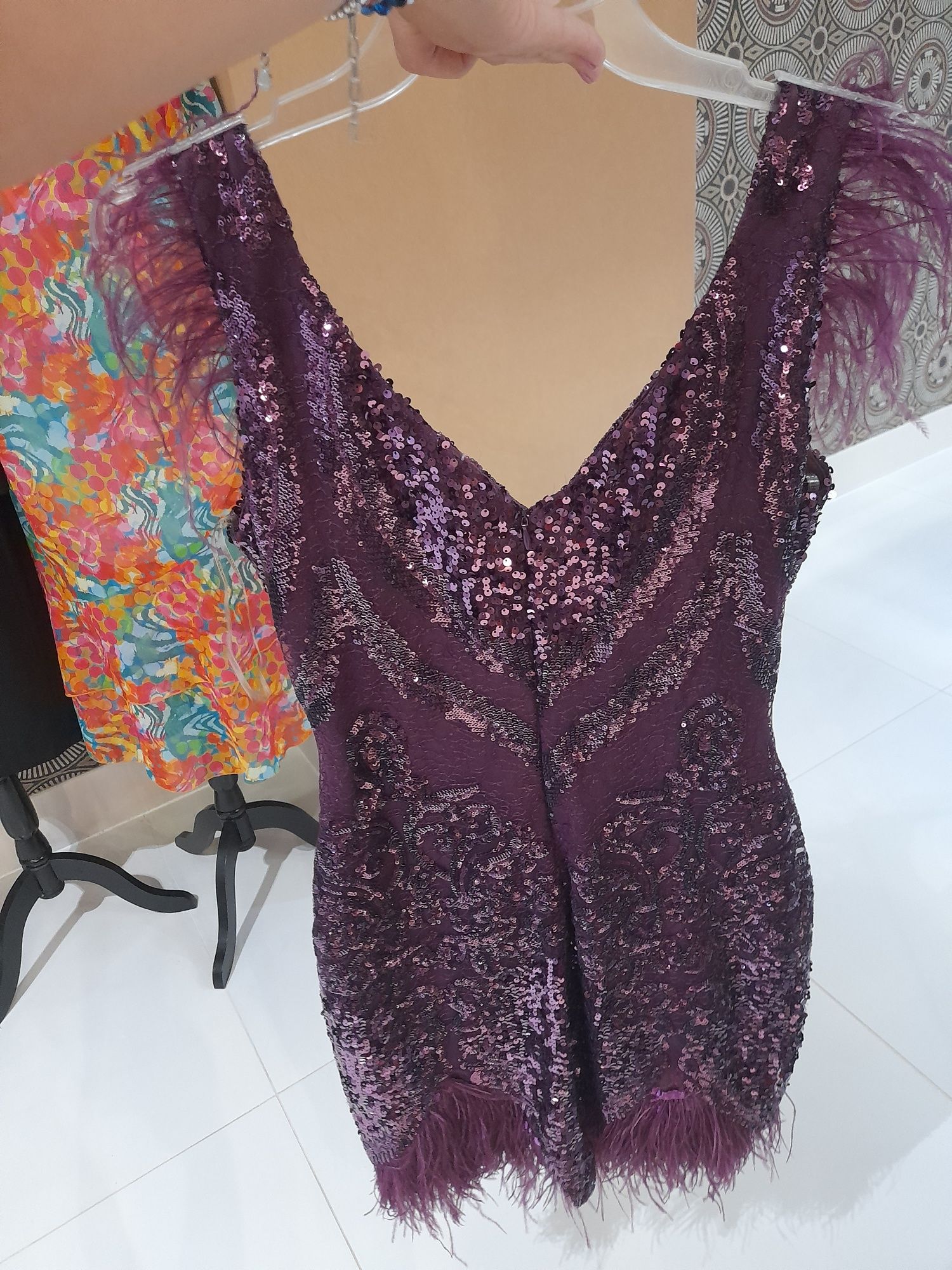 Rochie mov cu eticheta 38