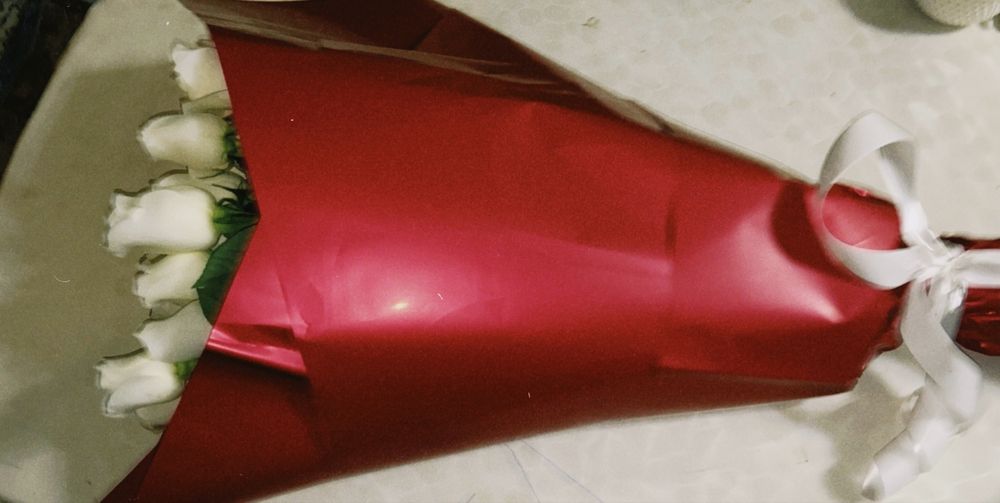 Белые розы 51 шт метр